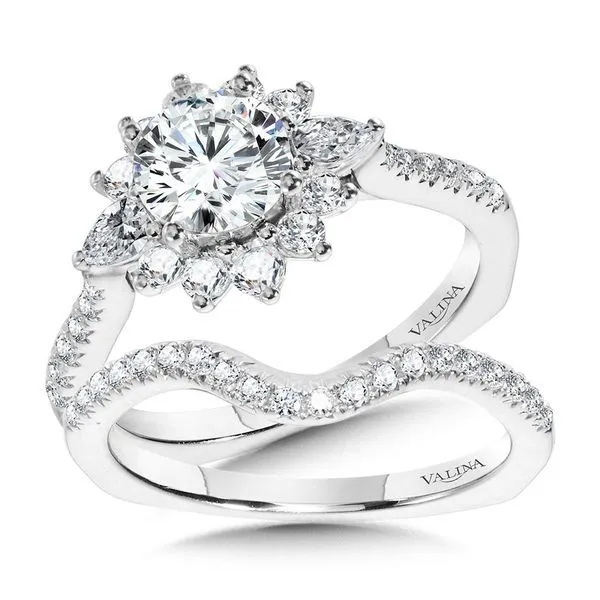 Statement Diamond Halo Engagement Ring Image 4 Midtown Diamonds Reno, NV