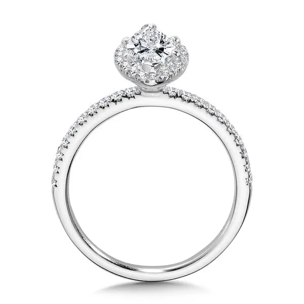 Classic Straight Marquise Halo Engagement Ring Image 2 Diamond Design Jewelers Somerset, KY