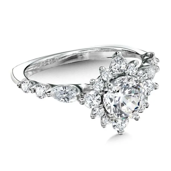 Statement Star Halo Diamond Engagement Ring Image 4 Midtown Diamonds Reno, NV
