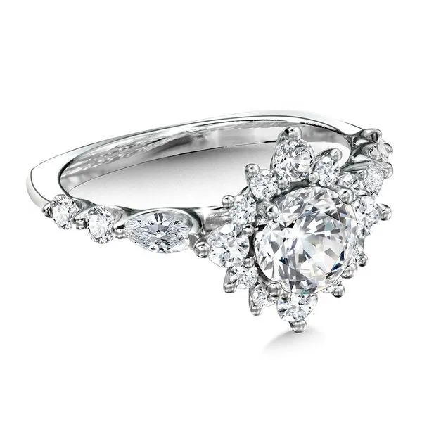 Statement Star Halo Diamond Engagement Ring Image 5 Midtown Diamonds Reno, NV