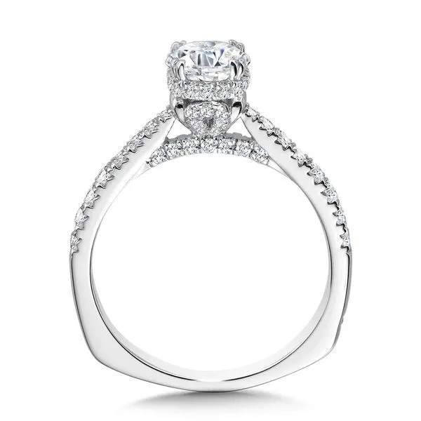 Double-Prong Straight Diamond Engagement Ring Image 2 The Jewelry Source El Segundo, CA