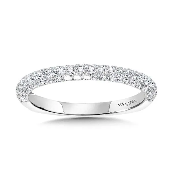Pave-Set Diamond Wedding Band Sanders Jewelers Gainesville, FL