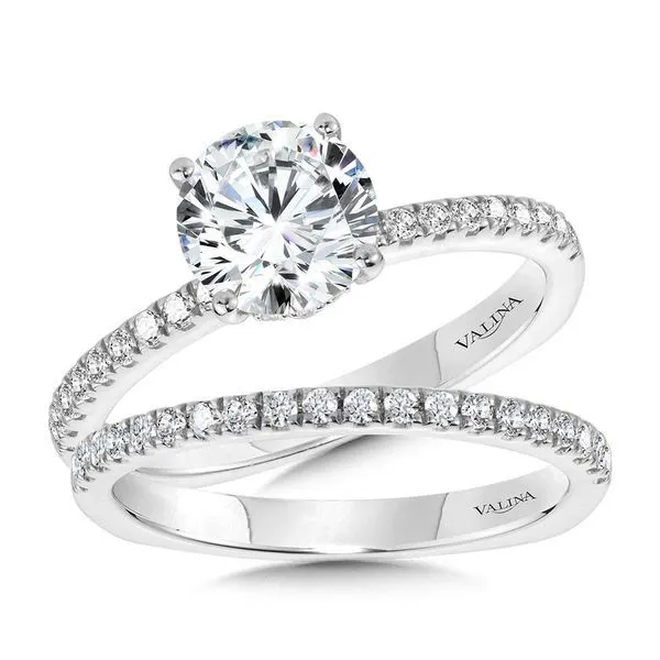 Straight Hidden Halo Diamond Engagement Ring Image 4 Gold Mine Jewelers Jackson, CA