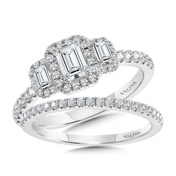 Emerald-Cut Three-Stone Diamond Engagement Ring Image 3 Midtown Diamonds Reno, NV