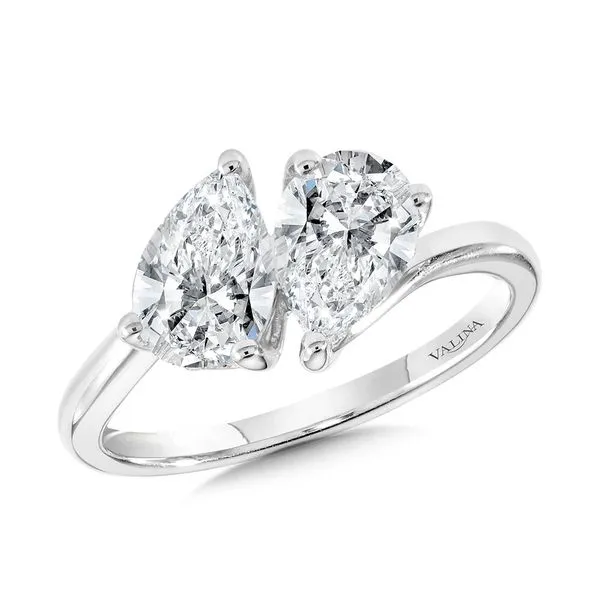 Pear-Cut Double Center Stone & Hidden Halo Solitaire Engagement Ring Sanders Jewelers Gainesville, FL