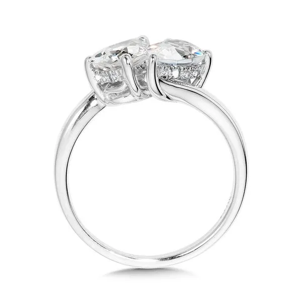Pear-Cut Double Center Stone & Hidden Halo Solitaire Engagement Ring Image 2 Sanders Jewelers Gainesville, FL