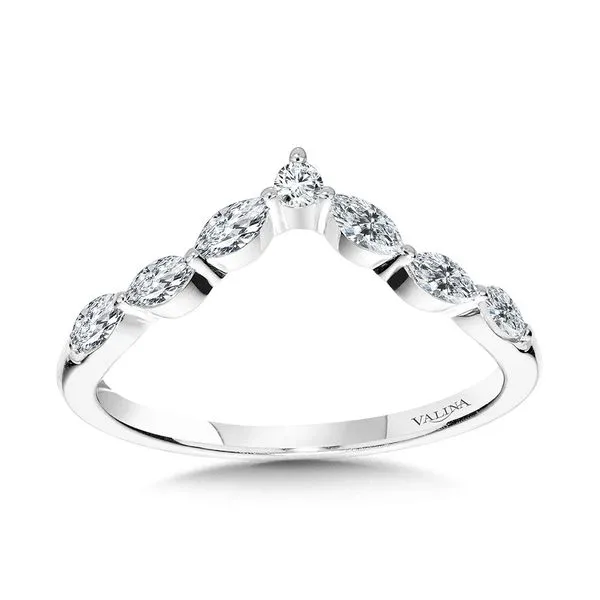 Marquise Diamond Chevron Wedding Band Sanders Jewelers Gainesville, FL