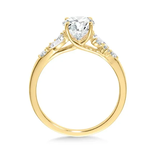 Side Stone Diamond Engagement Ring Image 2 Gold Mine Jewelers Jackson, CA