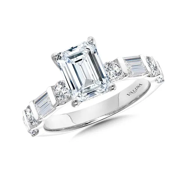 Emerald-Cut Side Stone Diamond Engagement Ring Midtown Diamonds Reno, NV