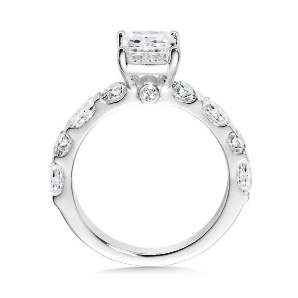 Emerald-Cut Side Stone Diamond Engagement Ring Image 2 Midtown Diamonds Reno, NV