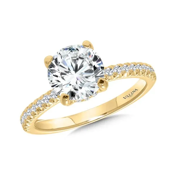 Straight Diamond Engagement Ring Sanders Jewelers Gainesville, FL