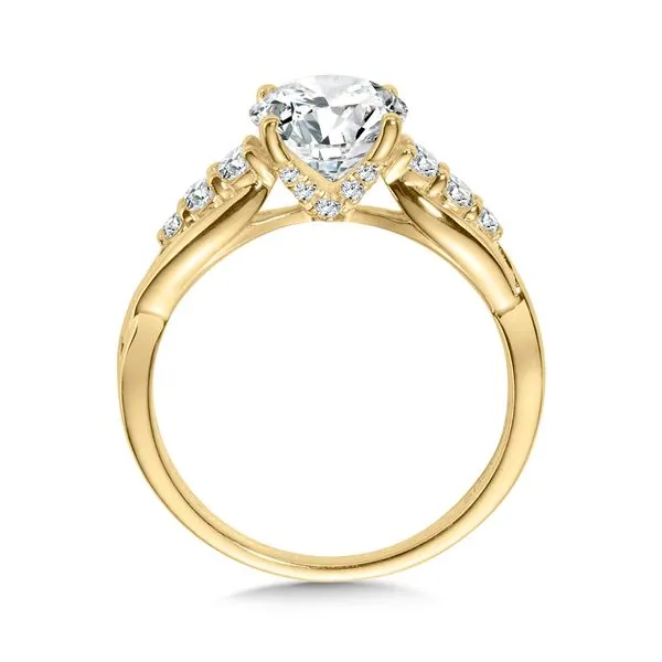 Criss-Cross Diamond Engagement Ring Image 2 Sanders Jewelers Gainesville, FL