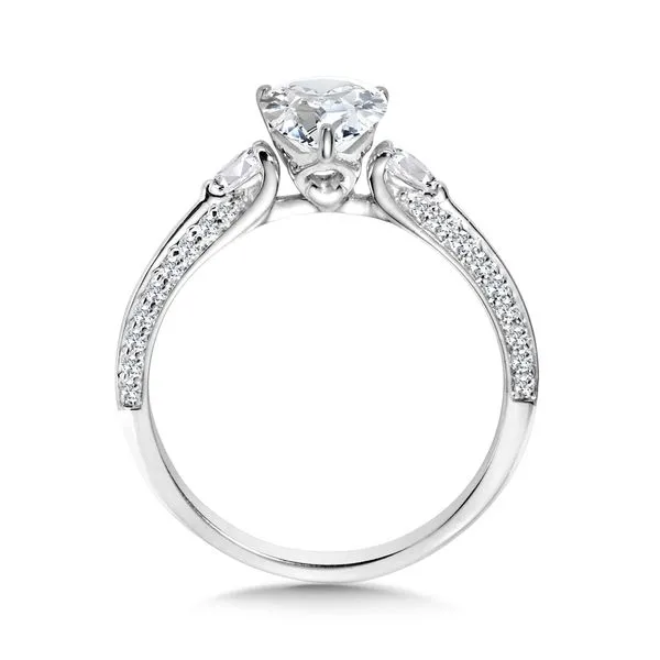 Three-Stone Pear-Cut Diamond Engagement Ring Image 2 Midtown Diamonds Reno, NV