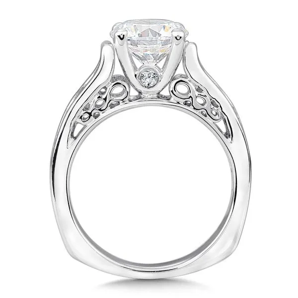 Channel Diamond Engagement Ring Image 2 The Jewelry Source El Segundo, CA