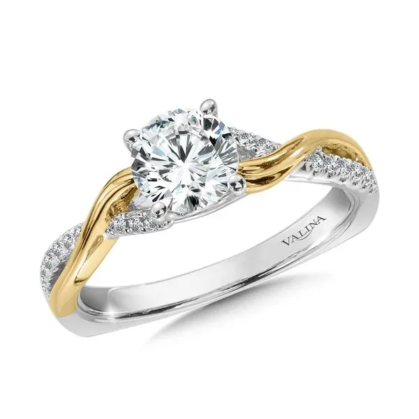 Criss Cross Diamond Engagement Ring Sanders Jewelers Gainesville, FL