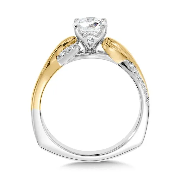 Criss Cross Diamond Engagement Ring Image 2 Midtown Diamonds Reno, NV