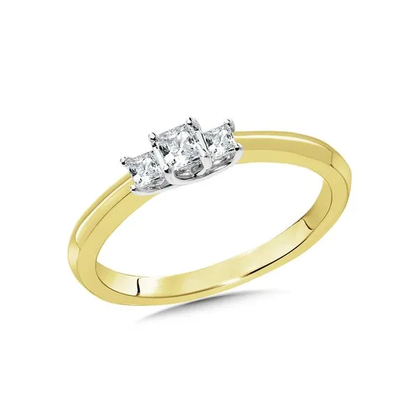 Three-Stone Princess-Cut Diamond Engagement Ring Sanders Jewelers Gainesville, FL