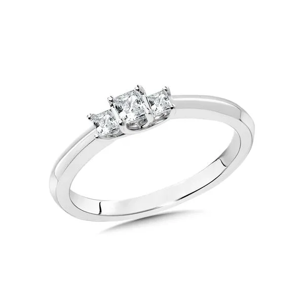 Three-Stone Princess-Cut Diamond Engagement Ring Midtown Diamonds Reno, NV