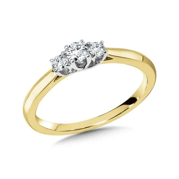 Three-Stone Trellis Diamond Engagement Ring Sanders Jewelers Gainesville, FL