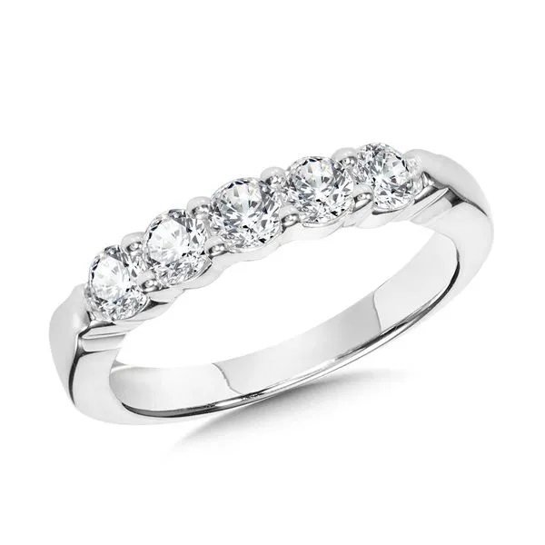 5-Stone Diamond Wedding Band (3/4 ctw) Timmreck & McNicol Jewelers McMinnville, OR
