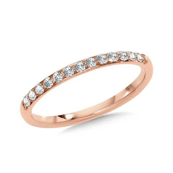 1.00 - 0.15 TDW - Prong Set Round Diamond Wedding Bands-015-Rose Shipley's Fine Jewelry Hampstead, MD