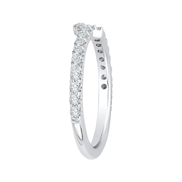 Diamond Wedding Band in 14K White Gold Image 3 James Gattas Jewelers Memphis, TN
