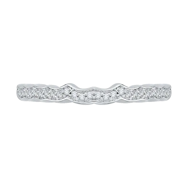 Round Diamond Wedding Band in 14K White Gold James Gattas Jewelers Memphis, TN