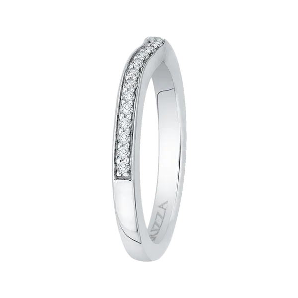 Half-Eternity Round Diamond Wedding Band in 14K White Gold Image 3 James Gattas Jewelers Memphis, TN