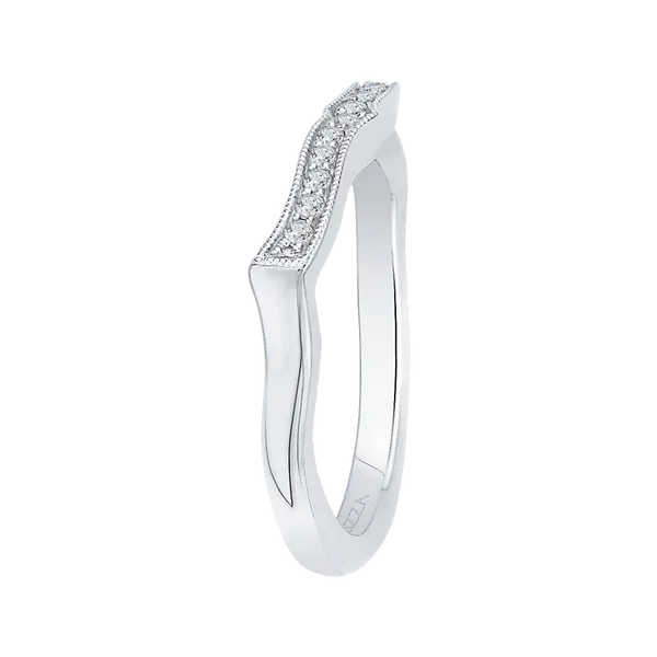 Round Diamond Wedding Band in 14K White Gold Image 3 James Gattas Jewelers Memphis, TN