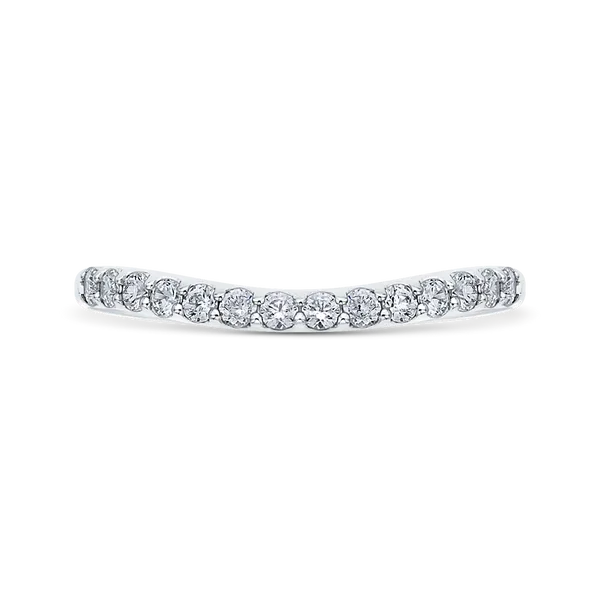 Round Diamond Wedding Band in 14K White Gold James Gattas Jewelers Memphis, TN