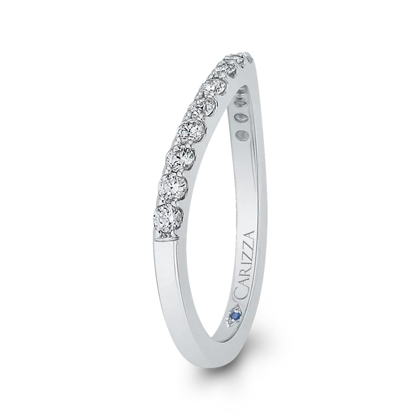Round Diamond Wedding Band in 14K White Gold Image 3 James Gattas Jewelers Memphis, TN