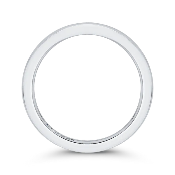 Plain Wedding Band in 14K White Gold Image 4 James Gattas Jewelers Memphis, TN