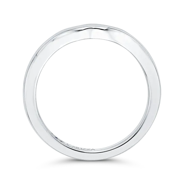 Plain Wedding Band in 14K White Gold Image 4 Diamond Shop Ada, OK