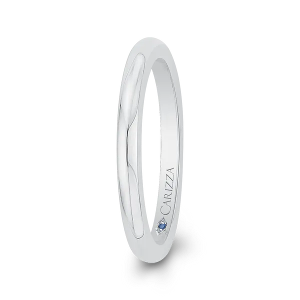 Plain Wedding Band in 14K White Gold Image 3 Diamond Shop Ada, OK