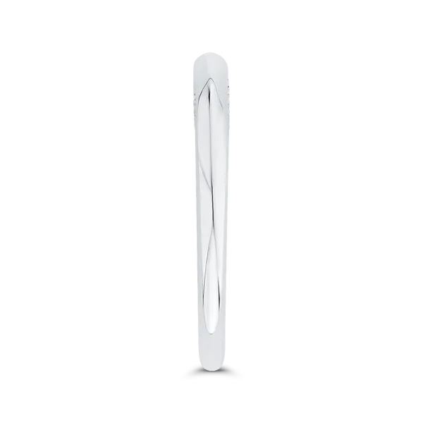 Plain Wedding Band in 14K White Gold Image 3 James Gattas Jewelers Memphis, TN