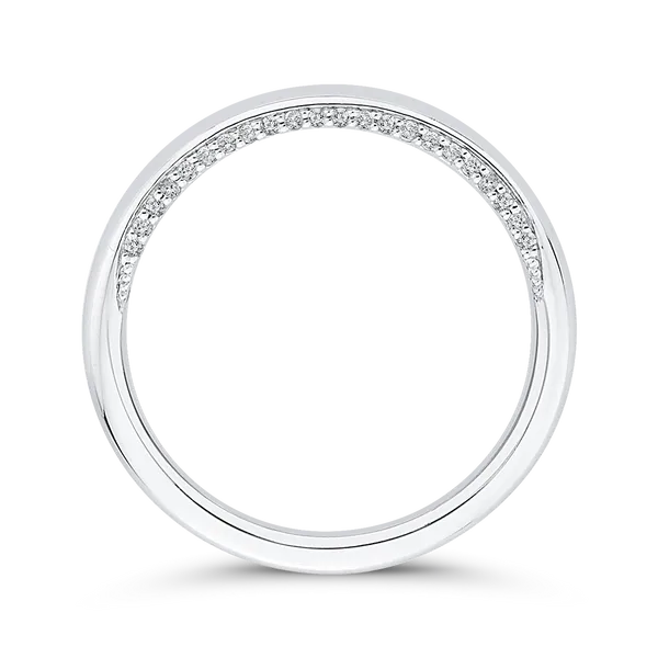 Plain Wedding Band in 14K White Gold Image 4 James Gattas Jewelers Memphis, TN