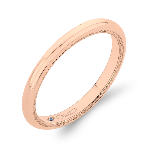 Plain Wedding Band in 14K Rose Gold Image 2 James Gattas Jewelers Memphis, TN