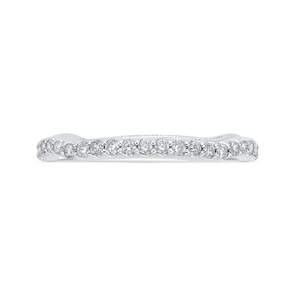 Diamond Half-Eternity Wedding Band in 14K White Gold James Gattas Jewelers Memphis, TN