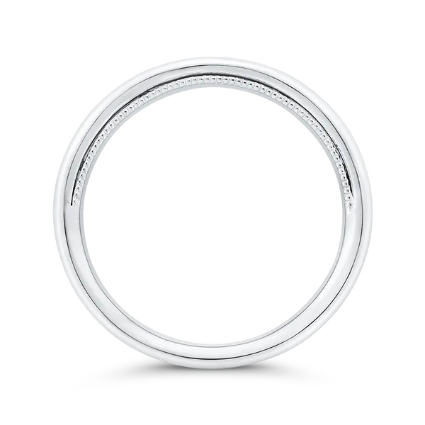 Plain Wedding Band in 14K White Gold Image 4 James Gattas Jewelers Memphis, TN
