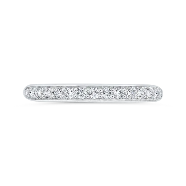 Diamond Wedding Band in 14K White Gold James Gattas Jewelers Memphis, TN