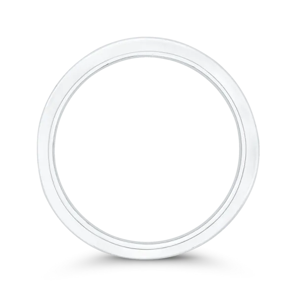 Channel Set Diamond Wedding Band in 14K White Gold Image 4 Diamond Shop Ada, OK