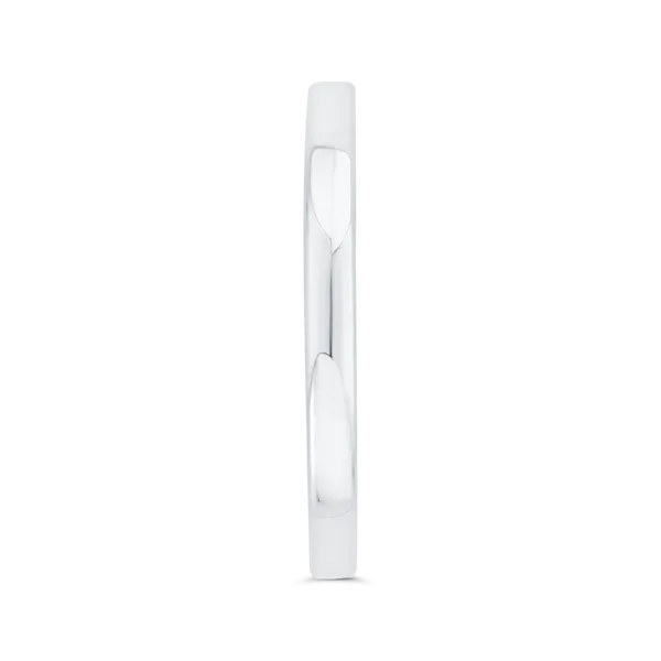 Plain Wedding Band in 14K Two Tone Gold Image 3 Alan Miller Jewelers Oregon, OH