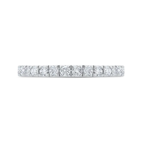 14K White Gold with Round Diamond Eternity Ring Alan Miller Jewelers Oregon, OH