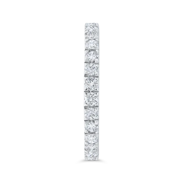 14K White Gold with Round Diamond Eternity Ring Image 3 Alan Miller Jewelers Oregon, OH