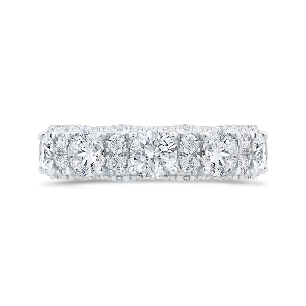 14K White Gold with Round Diamond Eternity Ring Woelk's House of Diamonds Russell, KS