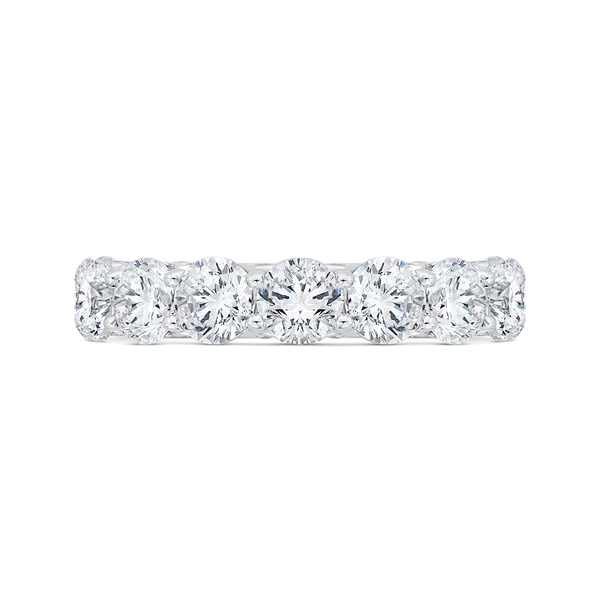 14K White Gold with Round & Princess Diamond Eternity Ring Woelk's House of Diamonds Russell, KS