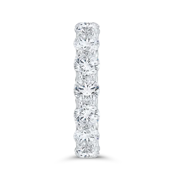 14K White Gold with Round & Princess Diamond Eternity Ring Image 3 Woelk's House of Diamonds Russell, KS