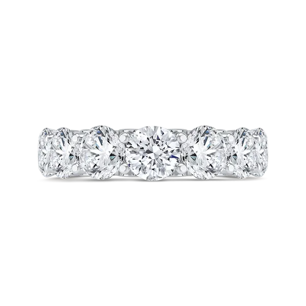 14K White Gold with Round Diamond Eternity Ring James Gattas Jewelers Memphis, TN