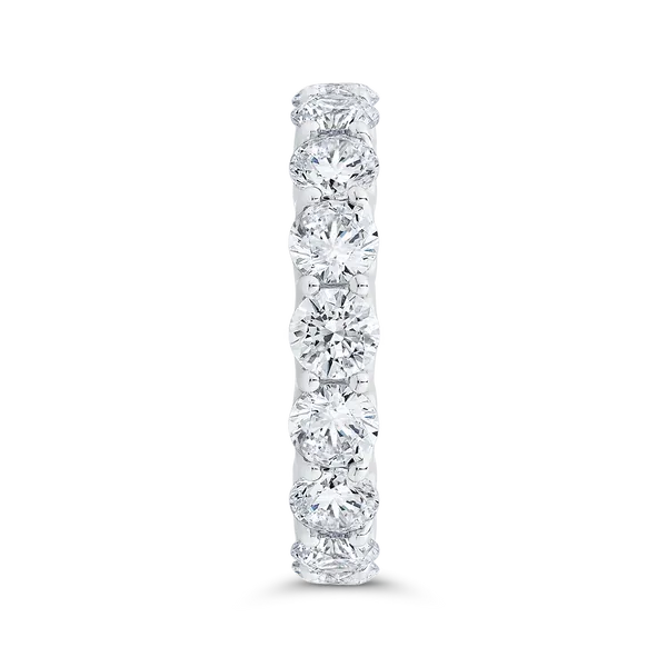 14K White Gold with Round Diamond Eternity Ring Image 3 James Gattas Jewelers Memphis, TN