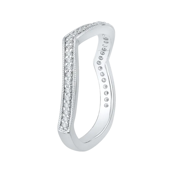 Round Diamond Wedding Band in 14K White Gold Image 2 James Gattas Jewelers Memphis, TN